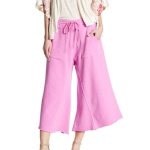 Free People Ventura Raw Hem Sweatpants - Pink XS